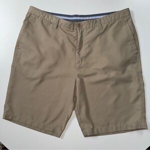 Seapointe Mens Khaki Shorts Size 38 Classic Flat Front‎